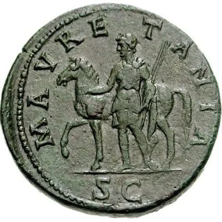 Reverso de moneda de Mauretania