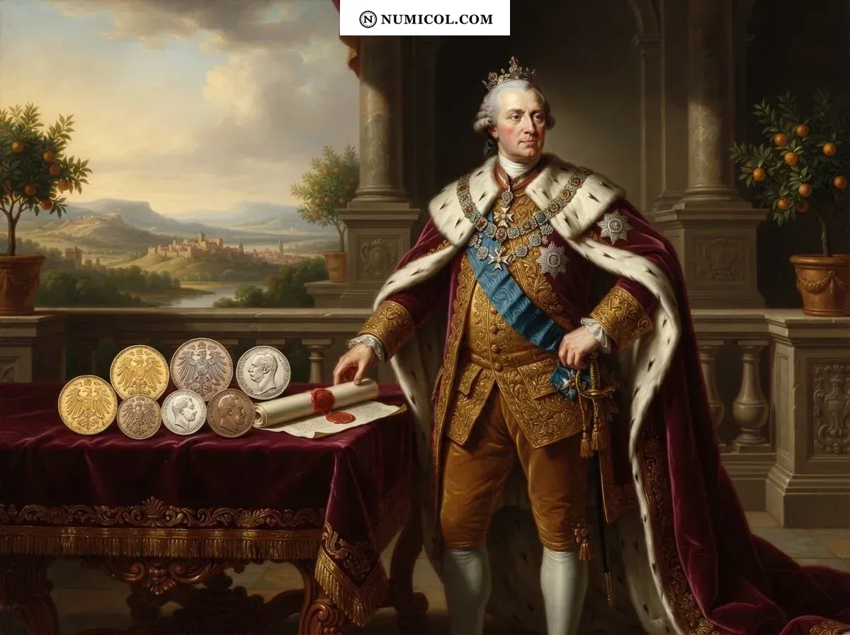 Composición representativa de Casa de Hohenzollern  -  Federico Guillermo II (1786-1797)