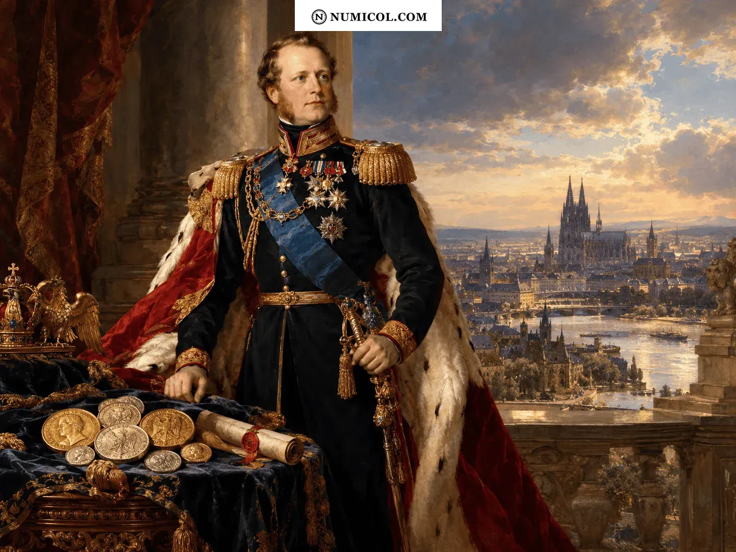 Composición representativa de Casa de Hohenzollern  -  Federico Guillermo IV (1840-1861)