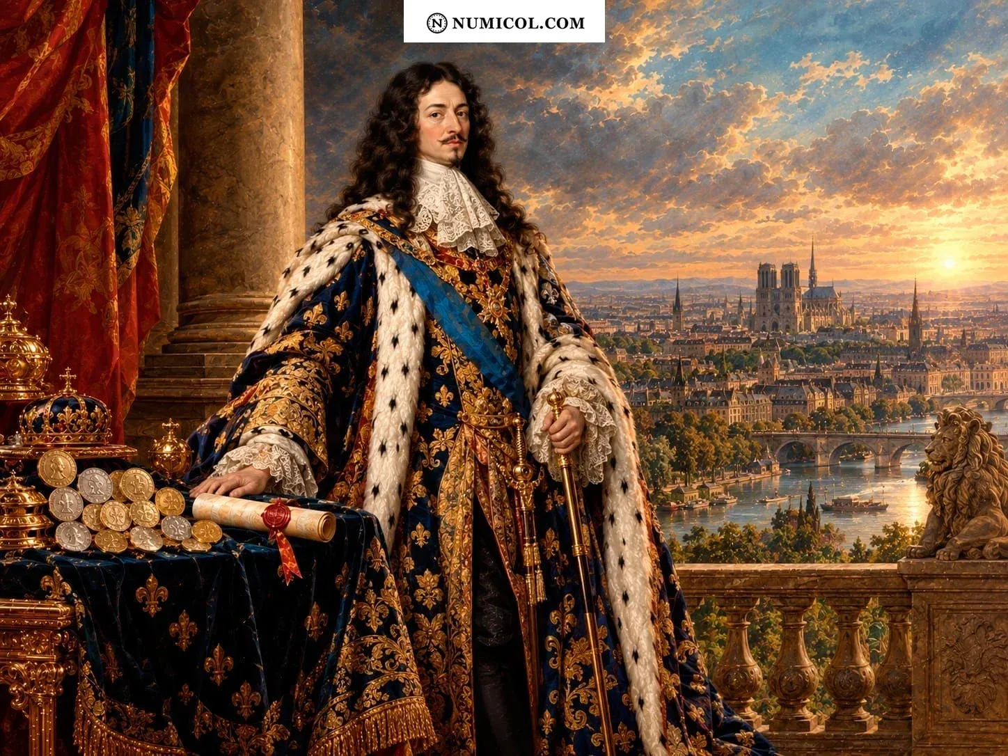 Composición representativa de Casa de Borbón  -  Luis XIII de Francia (1610-1643)