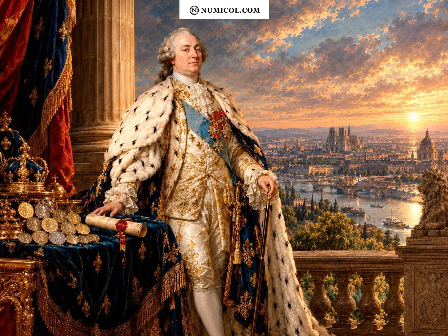 Composición representativa de Casa de Borbón  -  Luis XVI (1774-1792)