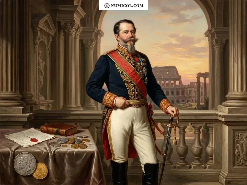 Composición representativa de Casa de Saboya  -  Víctor Manuel II (1861-1878)