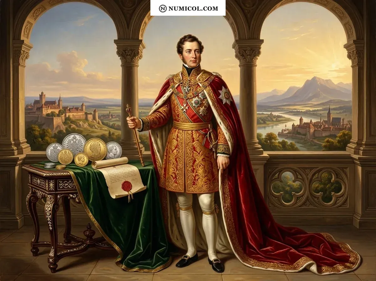 Composición representativa de Casa de Hannover  -  Carlos II (1823-1830)