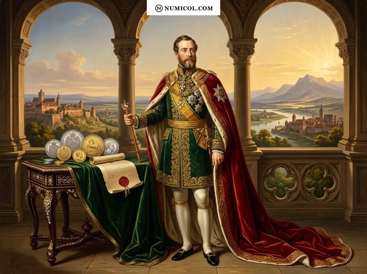 Composición representativa de Casa de Hannover  -  Guillermo VIII (1830-1884)