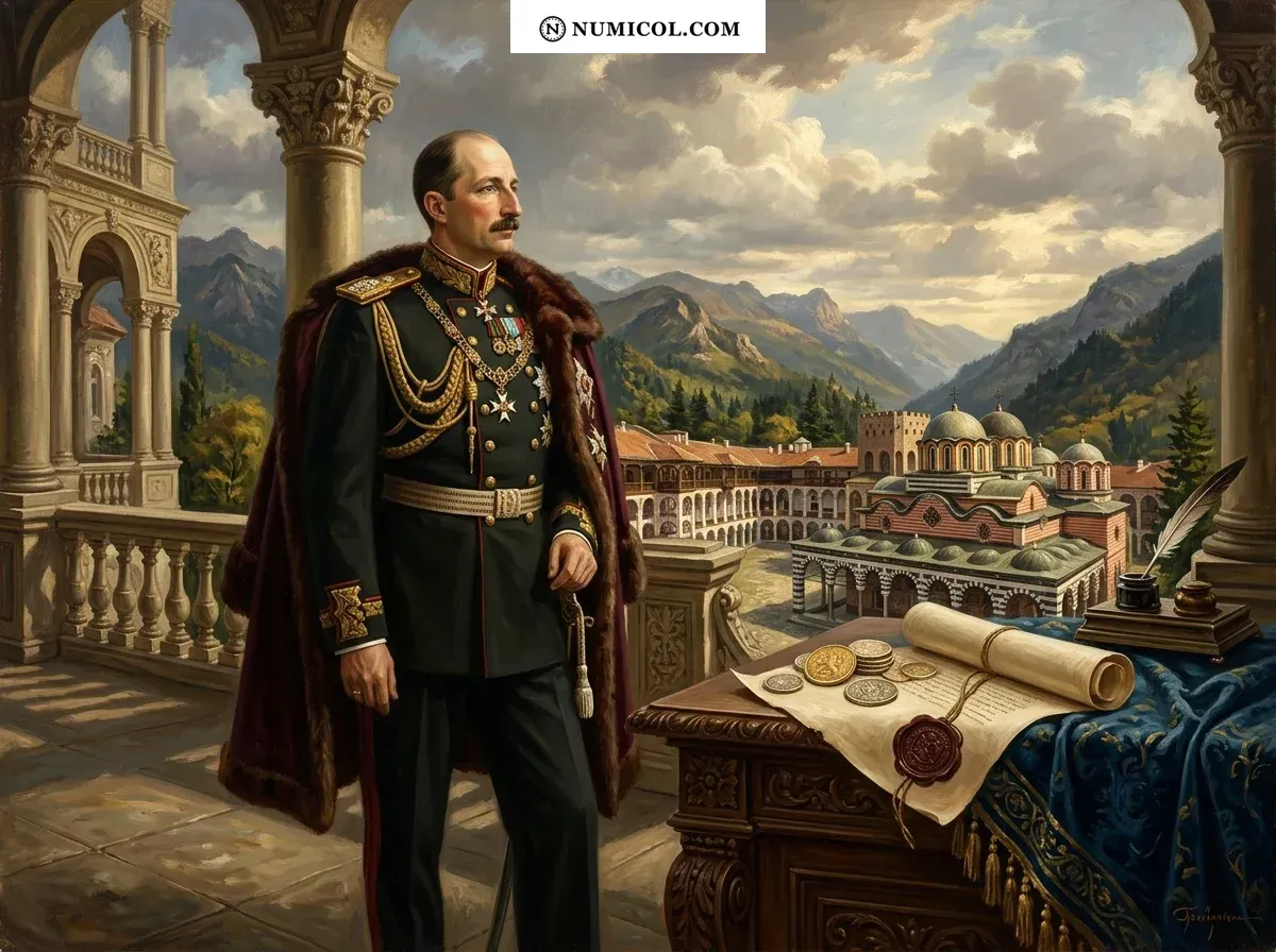 Composición representativa de Casa de Sajonia-Coburgo y Gotha-Koháry  -  Boris III (1918-1943)