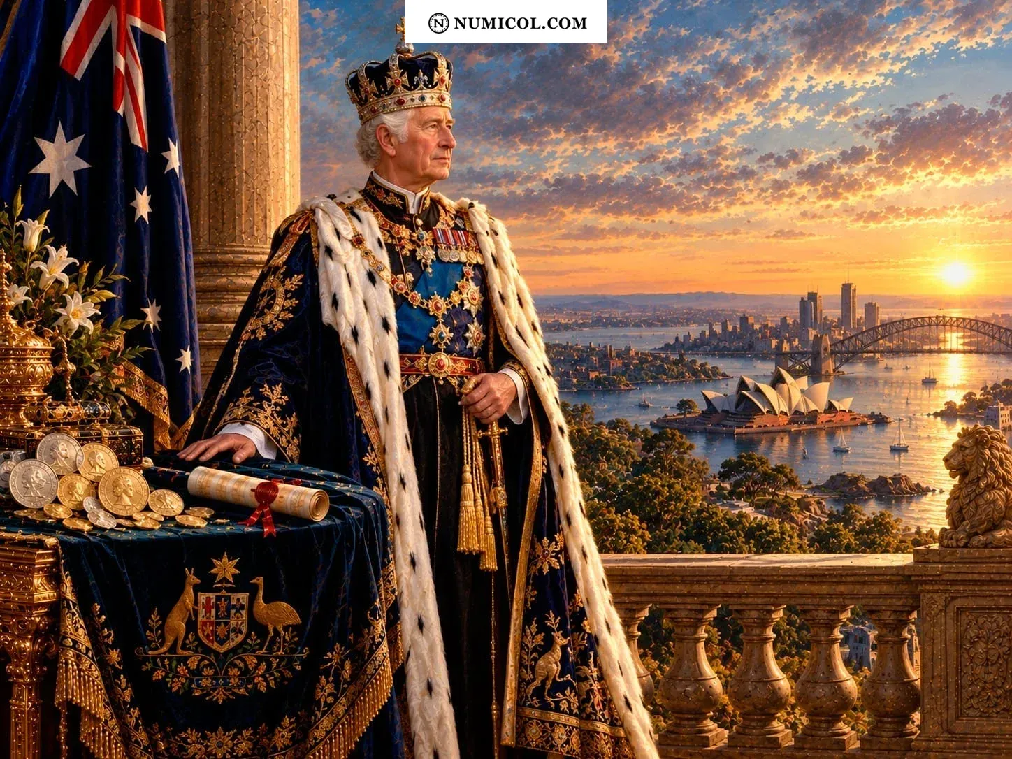 Composición representativa de Casa de Windsor  -  Carlos III (2022-presente)
