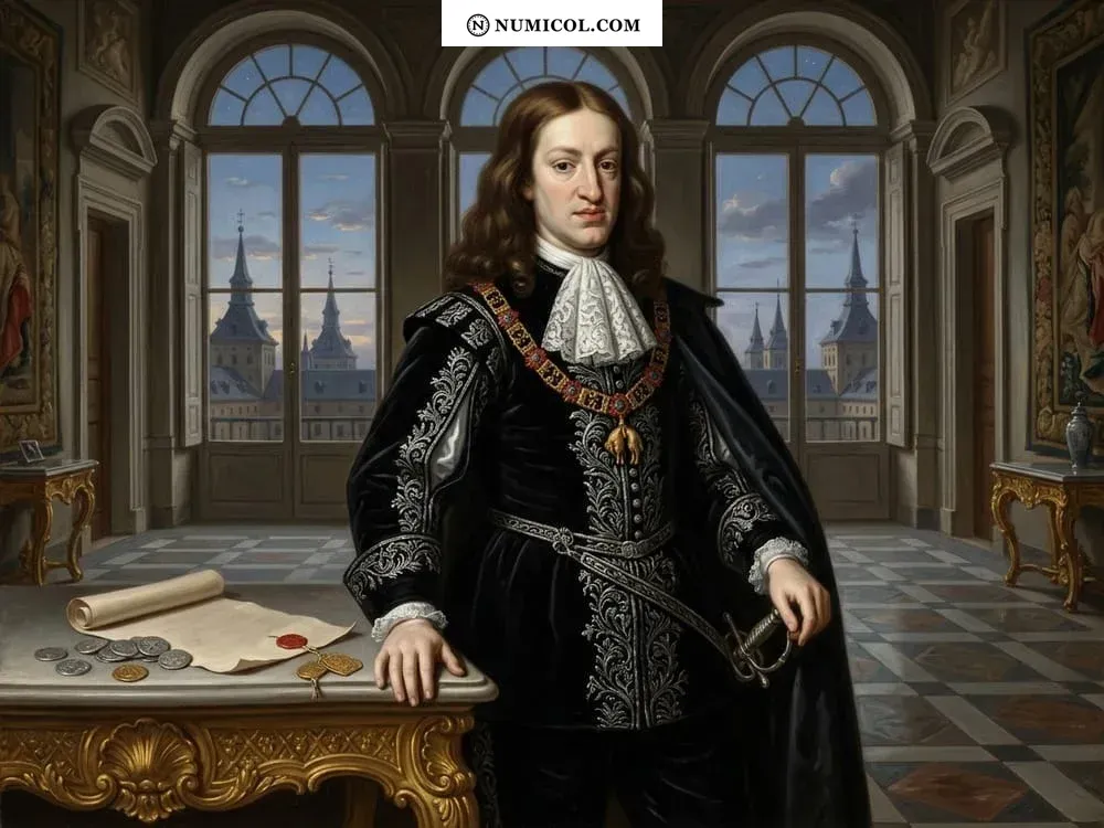 Composición representativa de Casa de Habsburgo  -  Carlos II (1665-1700)