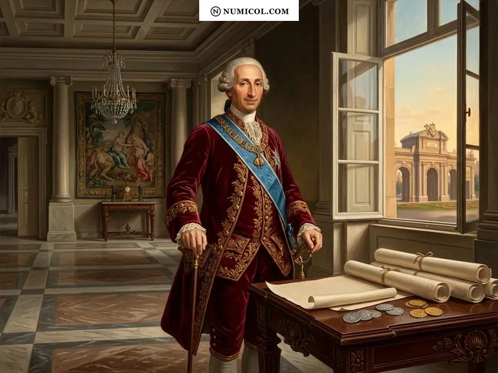 Composición representativa de Casa de Borbón  -  Carlos III (1759-1788)