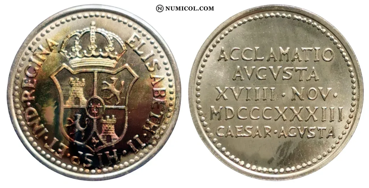 Col. Arras Heraldo CD 2 - XII MEDALLA DE ISABEL II - Colección Numismática