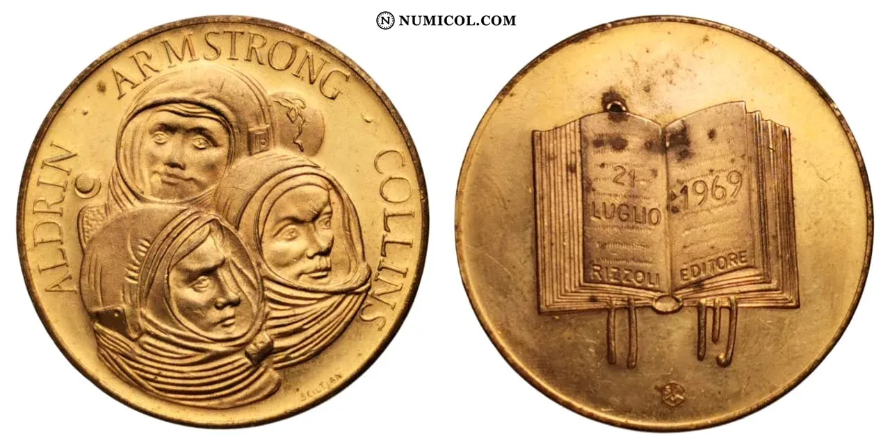 Apollo 11 - Armstrong, Aldrin and Collins - Colección Numismática