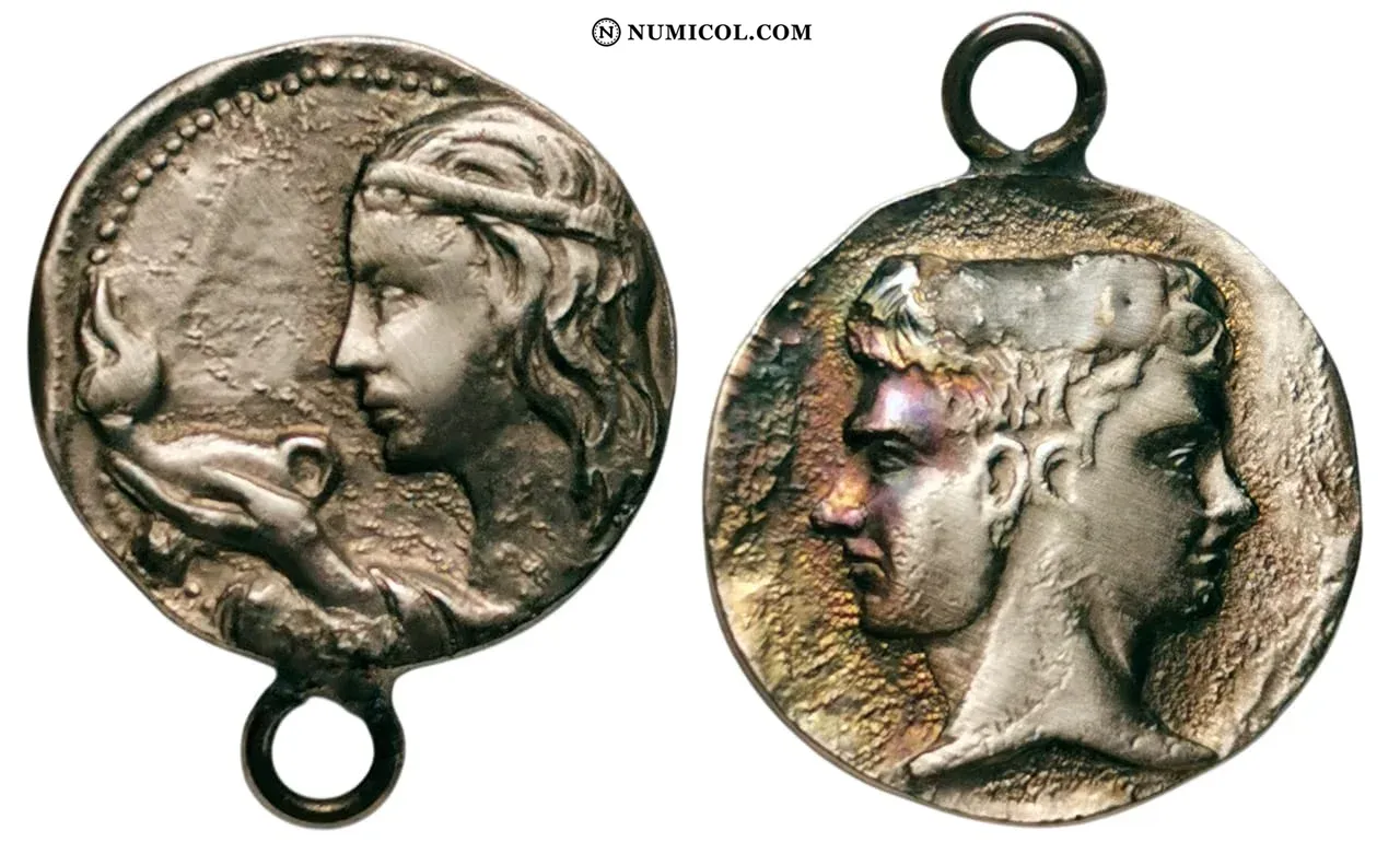 Colgante estilo Denario - Colección Numismática