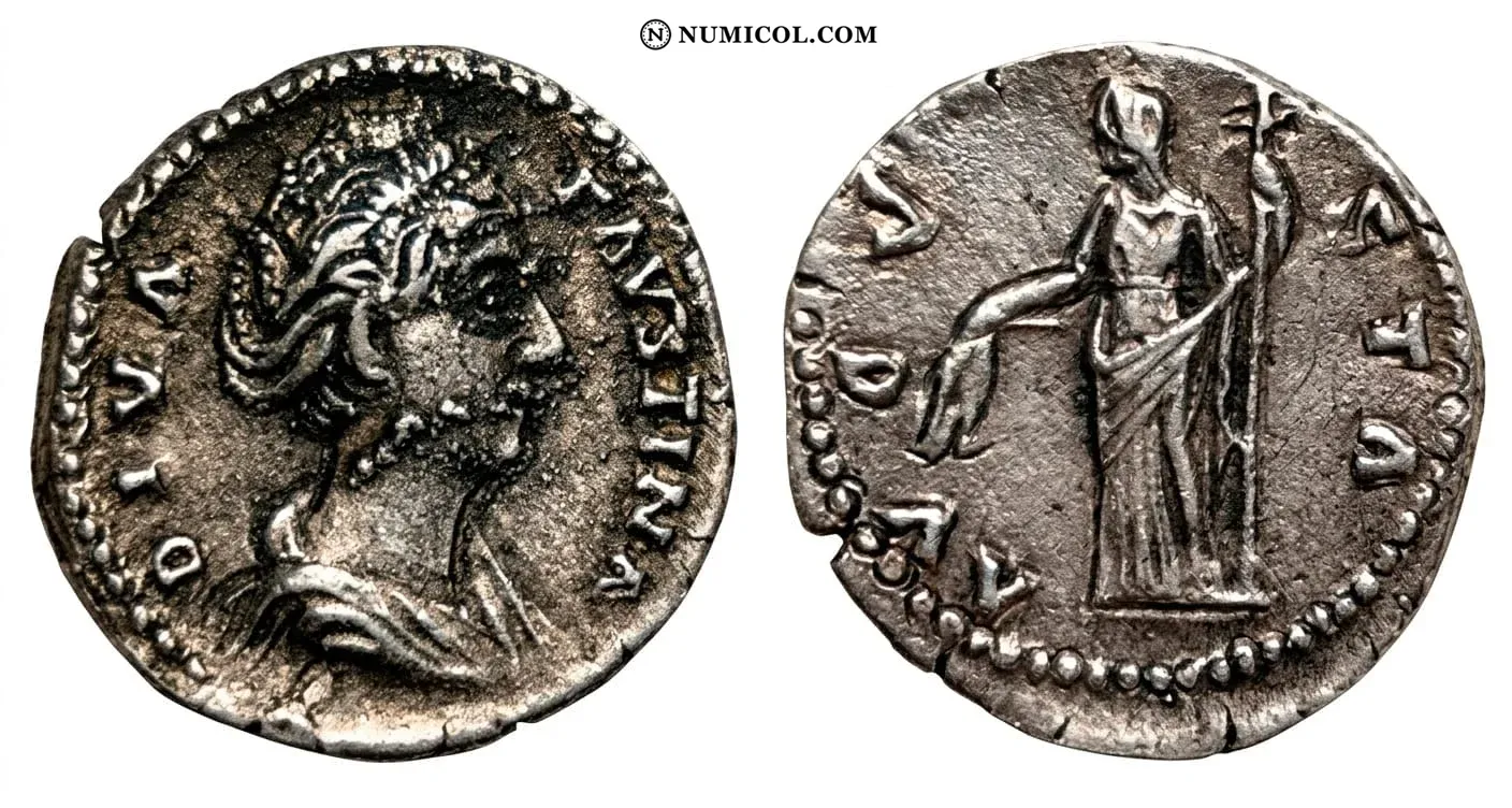 El Pais "Monedas Imperiales Romanas": Denario Faustina la Mayor Diva - Colección Numismática