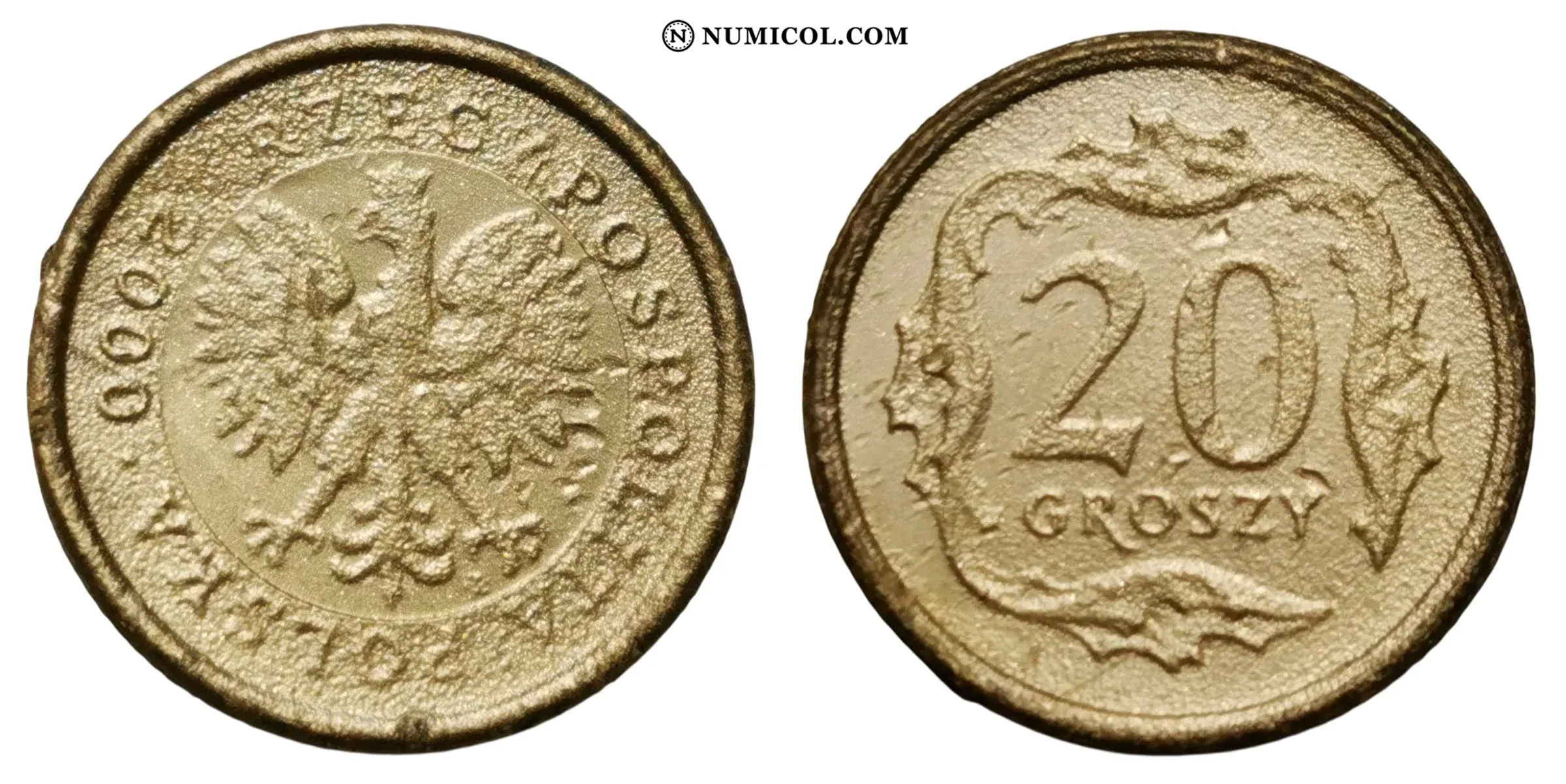 Reproducción de 20 groszy - Colección Numismática