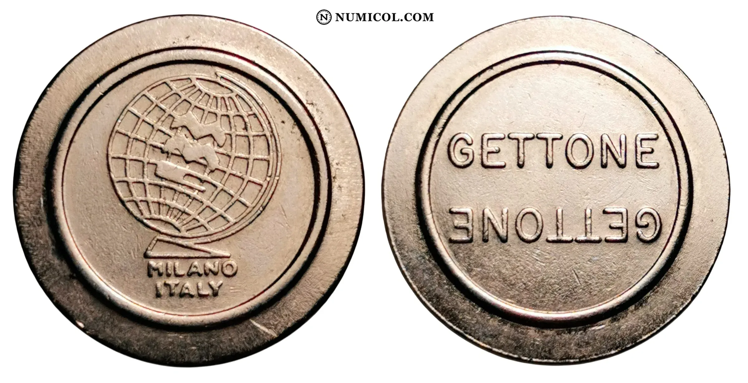 Token - MMC Milano Italy Gettone; 25,4 mm - Colección Numismática