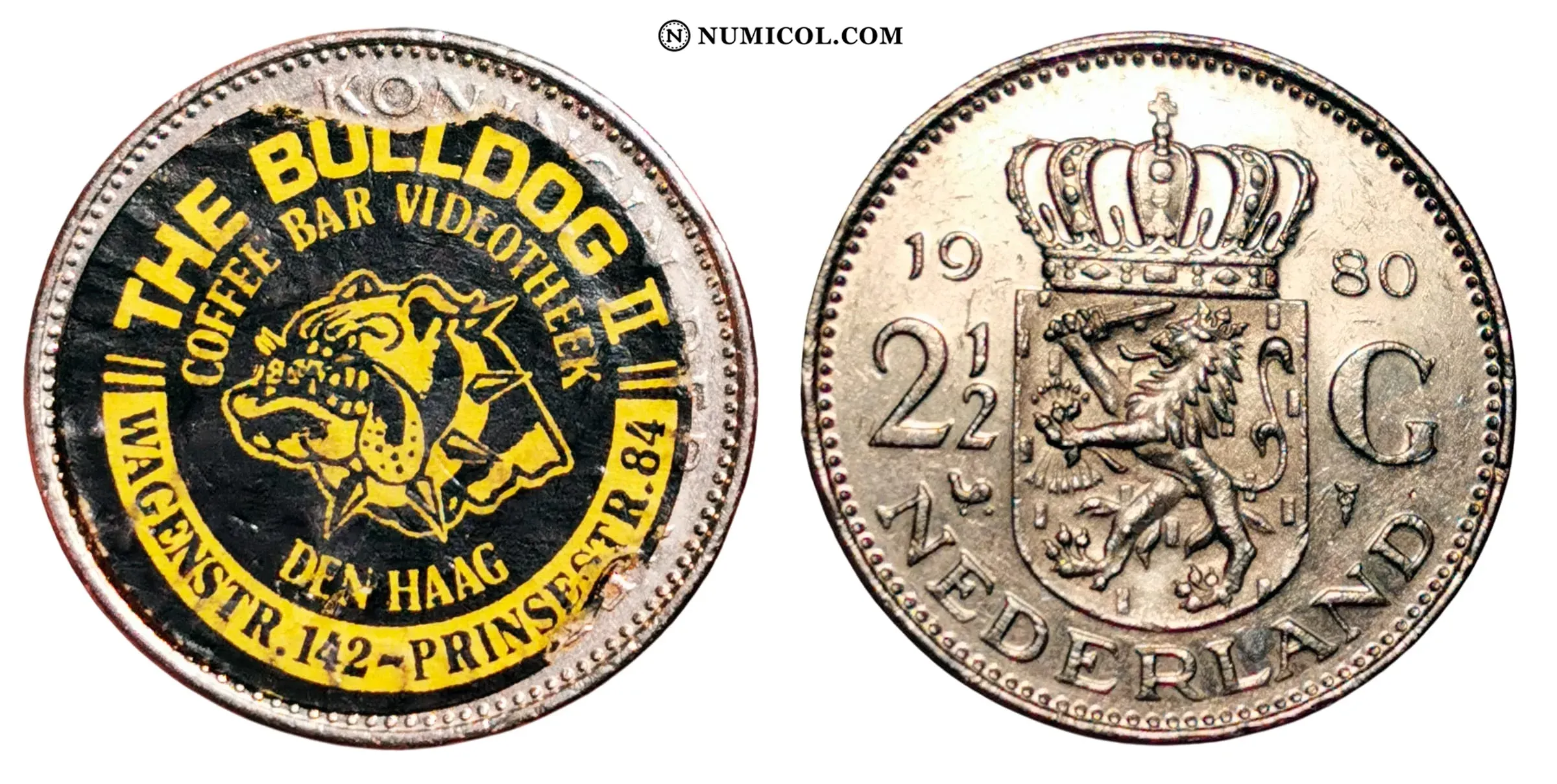 Acceso a The Bulldog II mediante pegatina en moneda - Colección Numismática