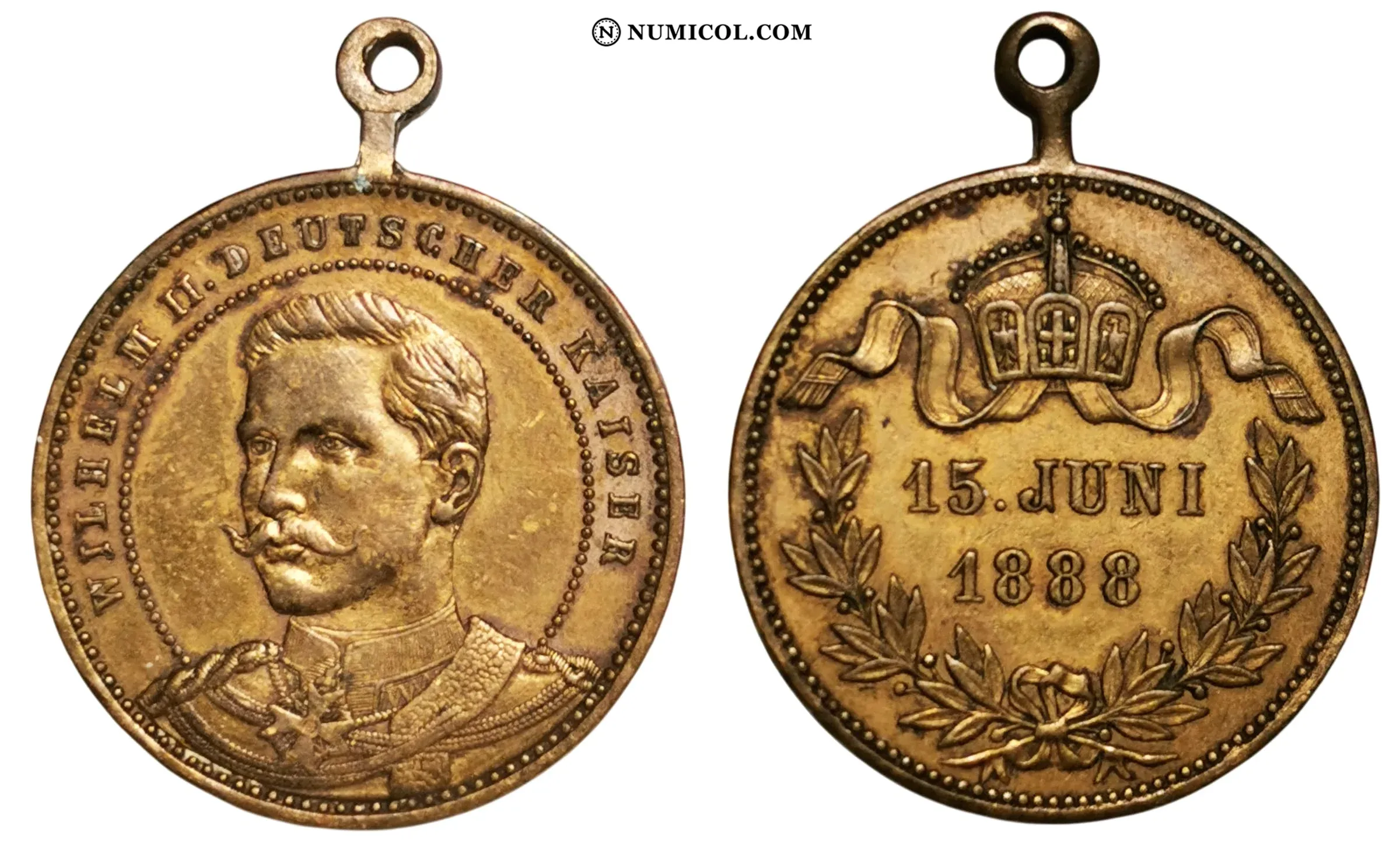 Wilhelm II Kaiser - Accession of throne - Colección Numismática