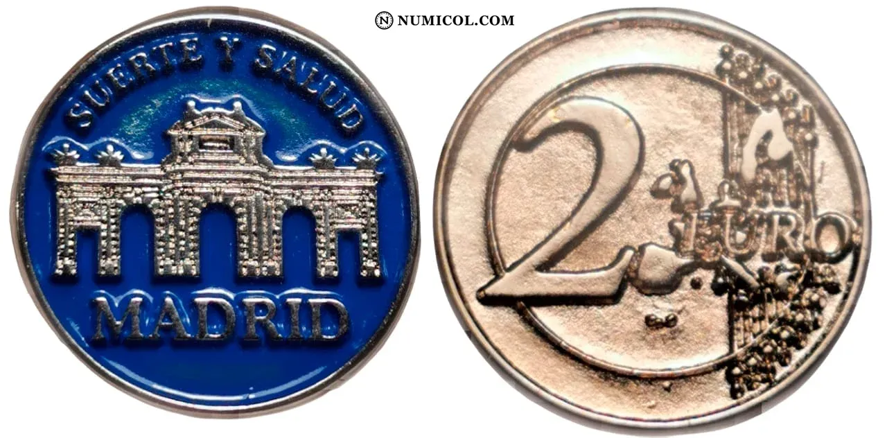 2 Euros Madrid Azul - Colección Numismática