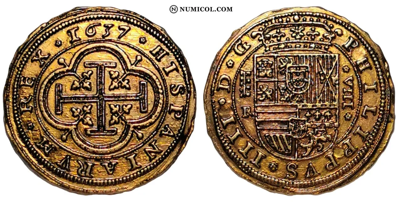 Replica 100 Escudos 1637 - Colección Numismática