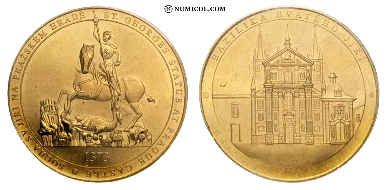 Praga: Basílica de San Jorge - Colección Numismática