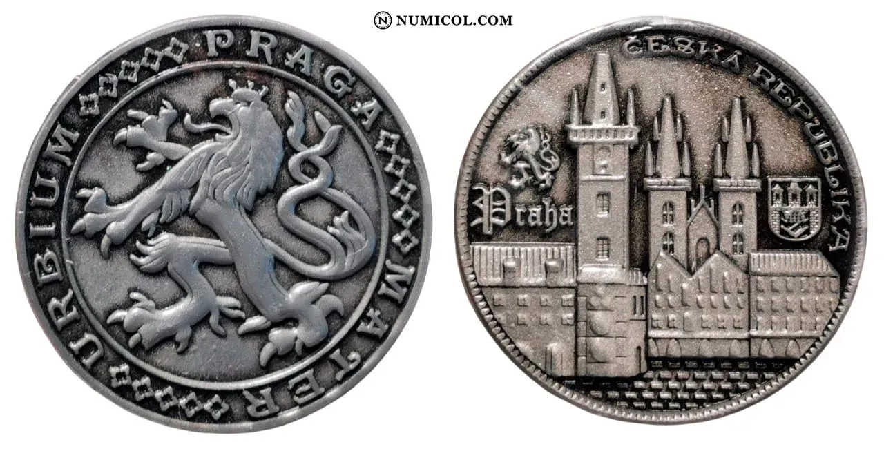 Praga: León Rampante Plata - Colección Numismática
