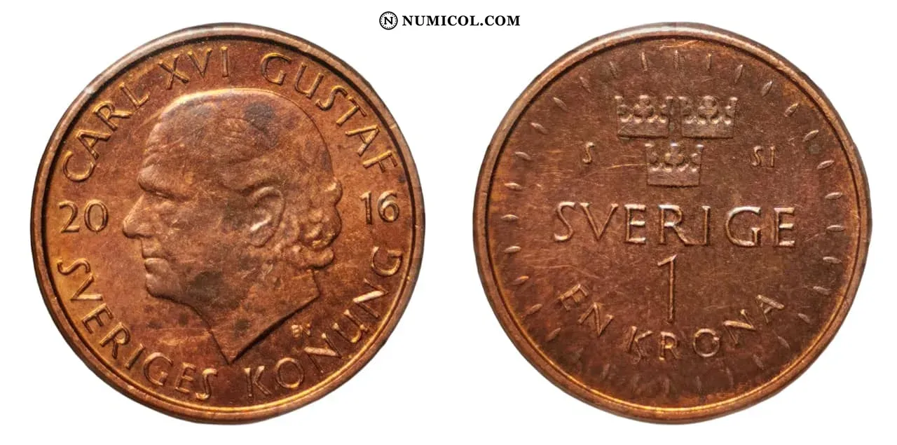 1 Krona - Carl XVI Gustaf