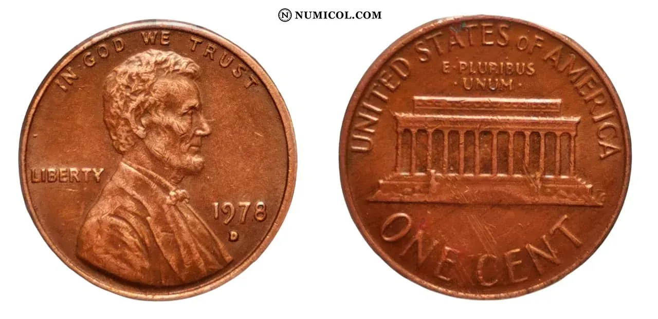 1 Cent "Lincoln Memorial Cent" (Bronze)