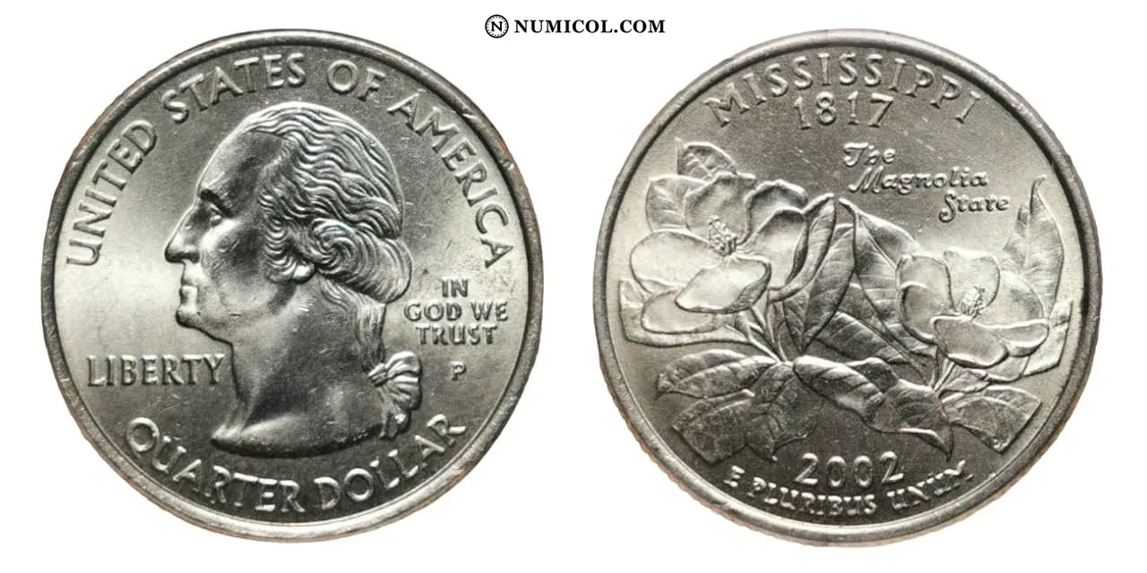 ¼ Dollar "Washington Quarter" (Mississippi)