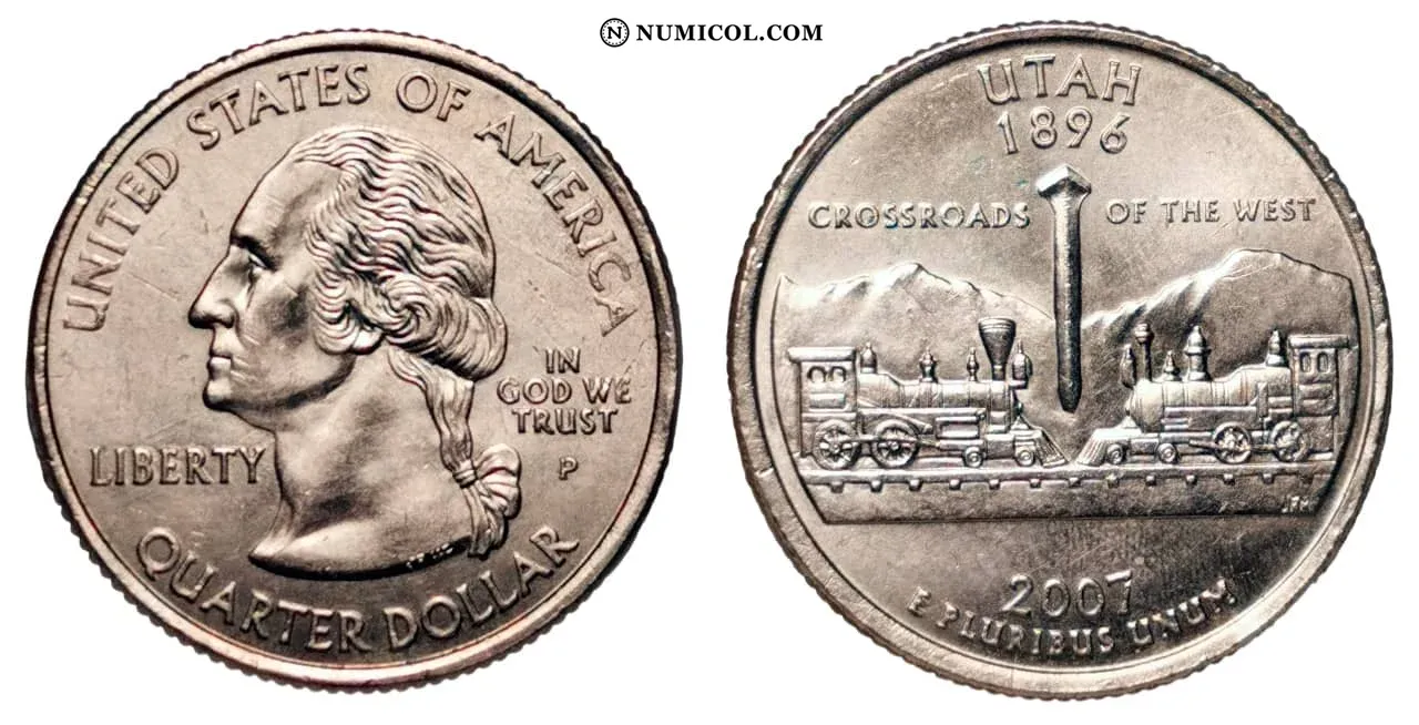 ¼ Dollar "Washington Quarter" (Utah)