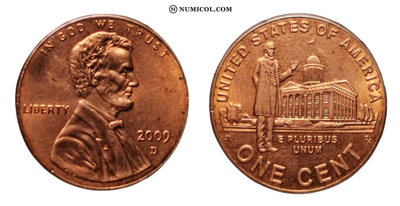 Moneda 1 Cent "Lincoln Cent" (Vida profesional) año 2009