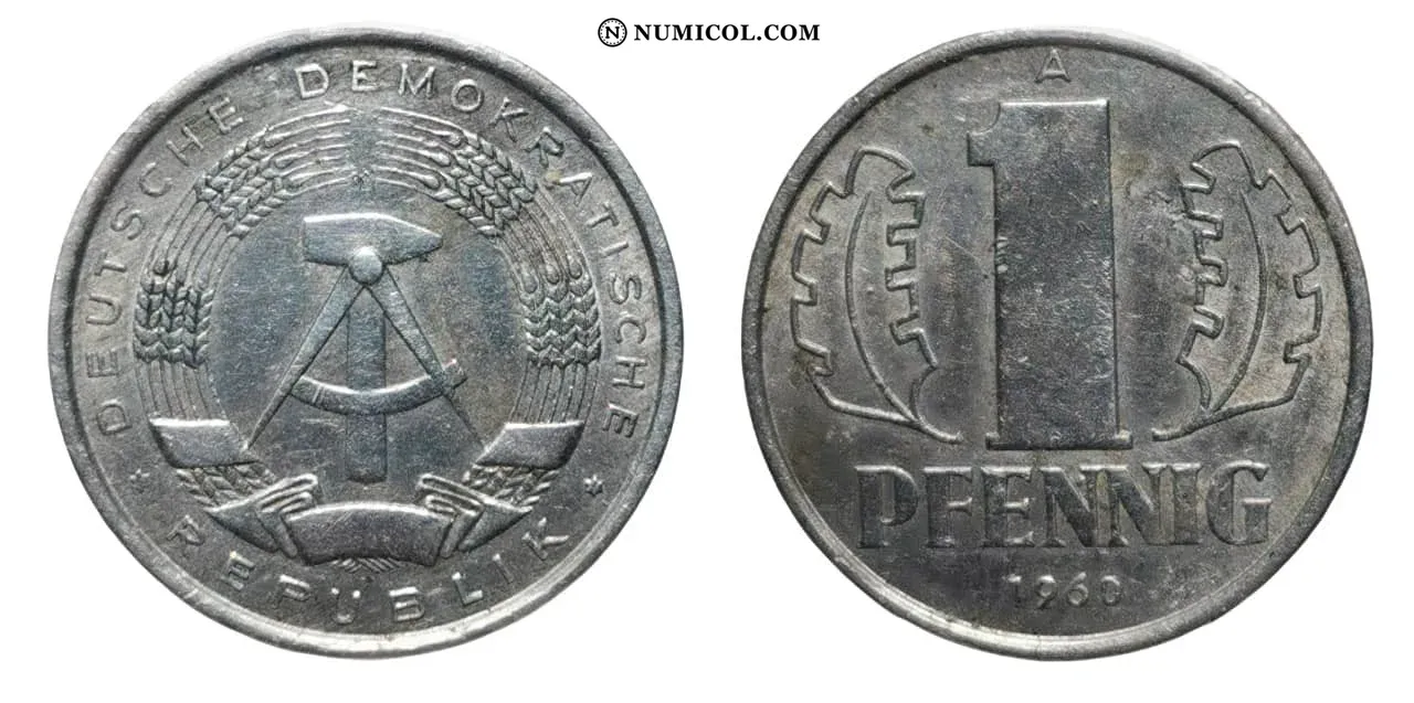 Moneda 1 Pfennig