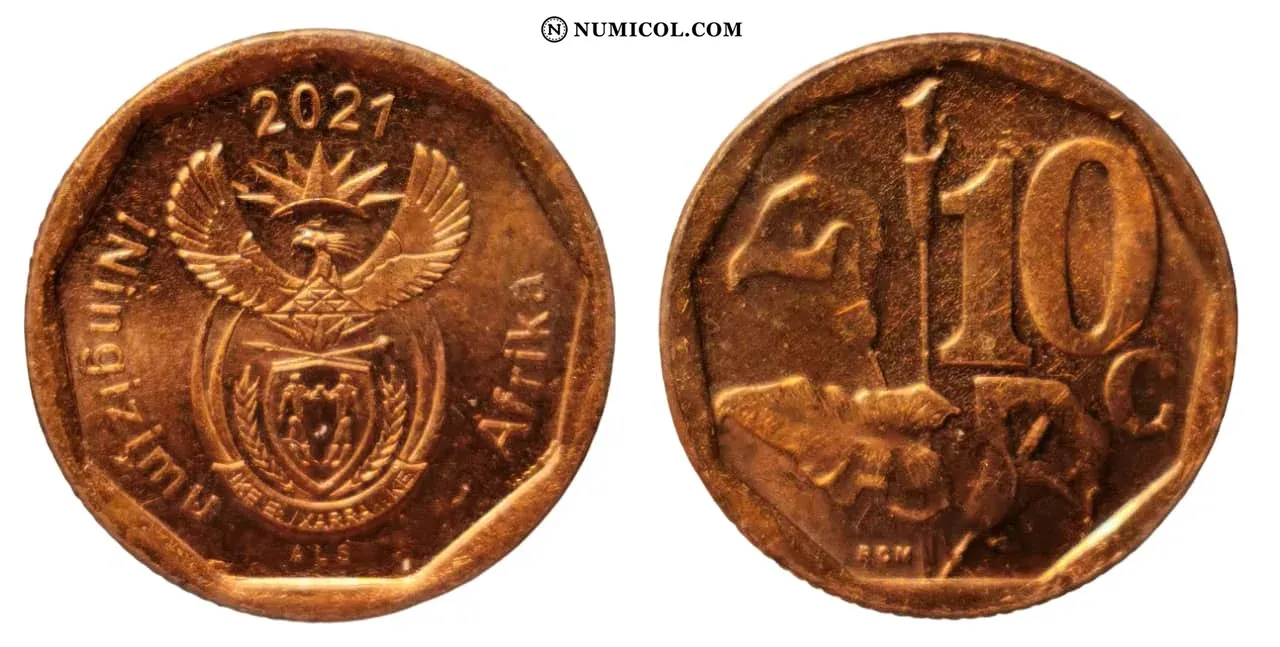 Moneda 10 Cent (iNingizimu Afrika)