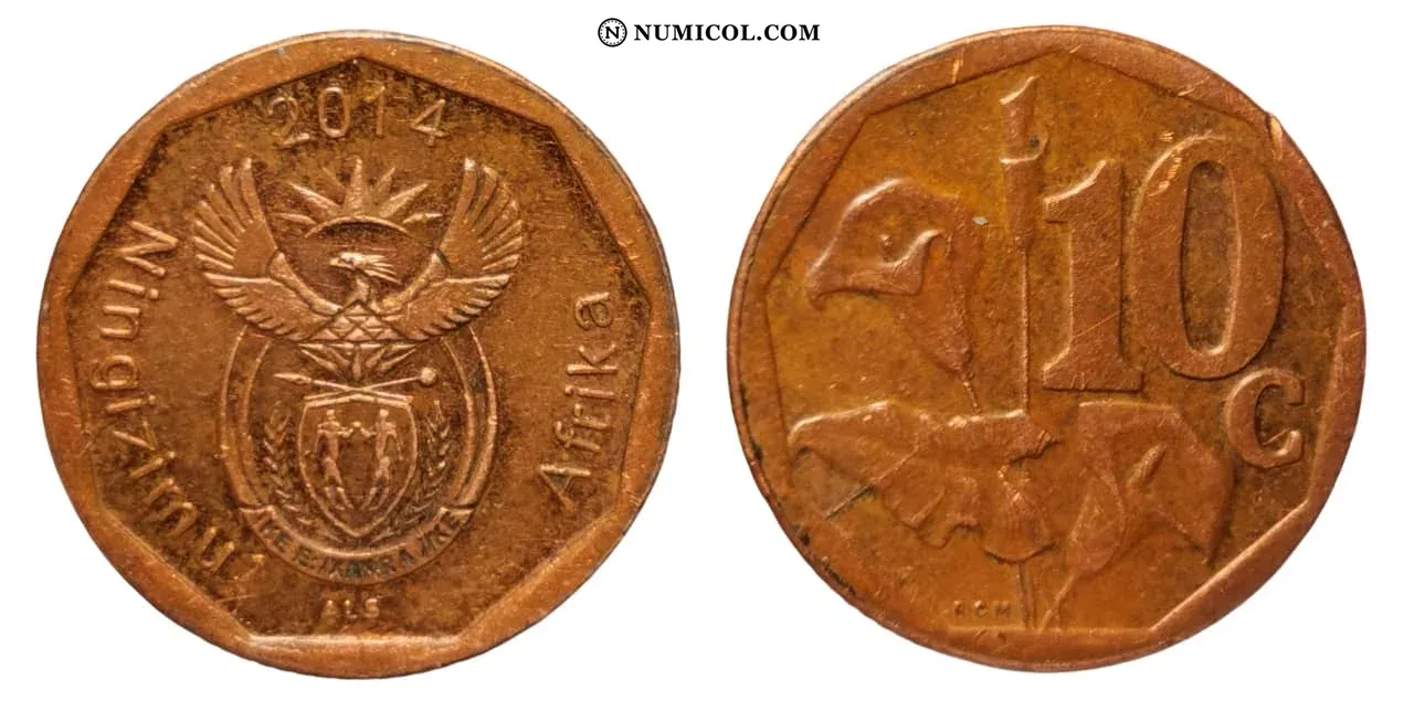 Moneda 10 Cents (Ningizimu Afrika)