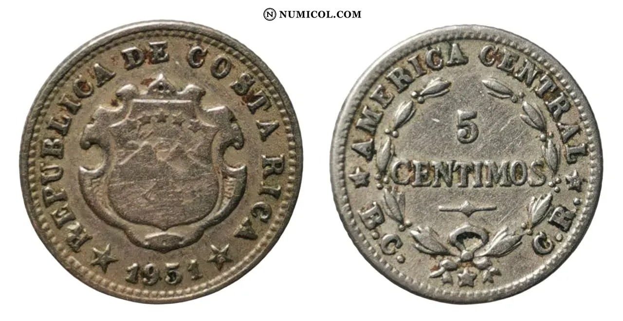 Moneda 5 Céntimos (BC CR separated)