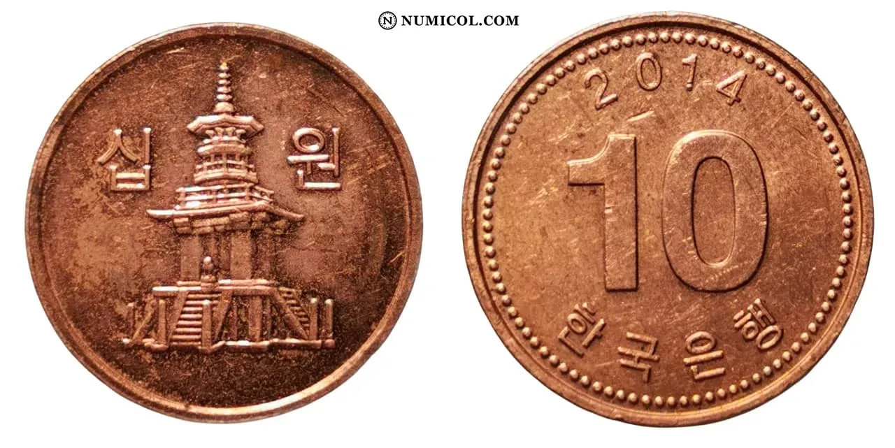 Moneda 10 Won