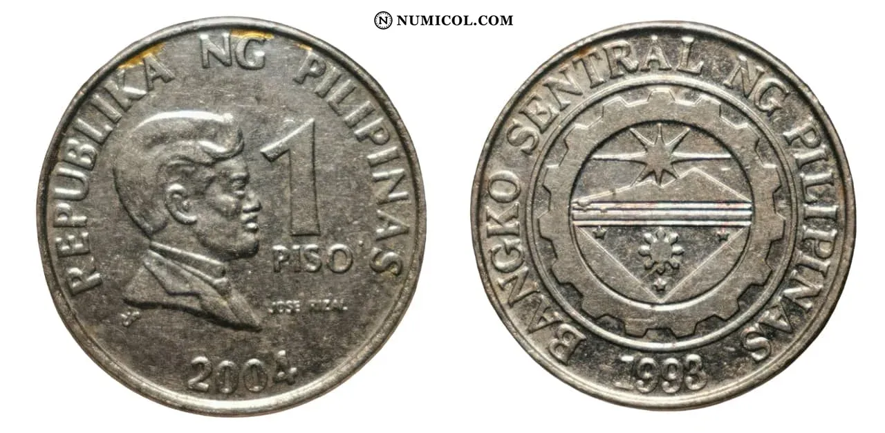 Moneda 1 Piso (Magnética) año 2004