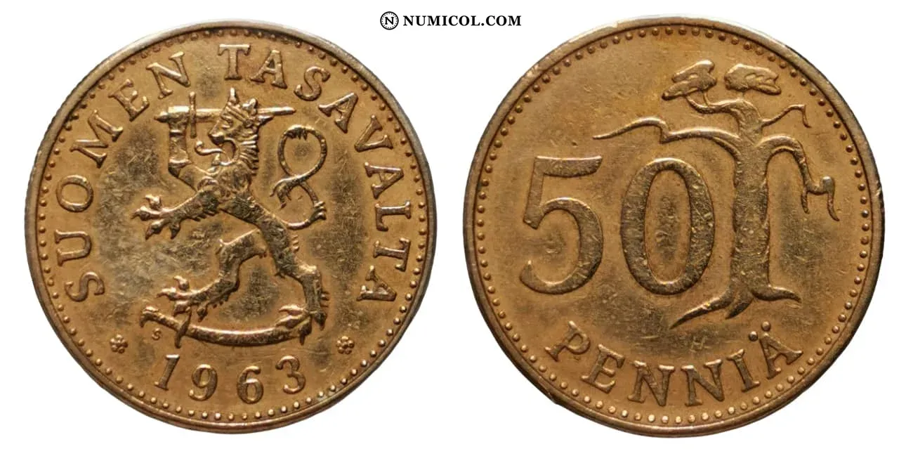 Moneda 50 Pennia