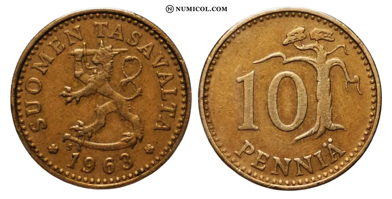 Moneda 10 Pennia