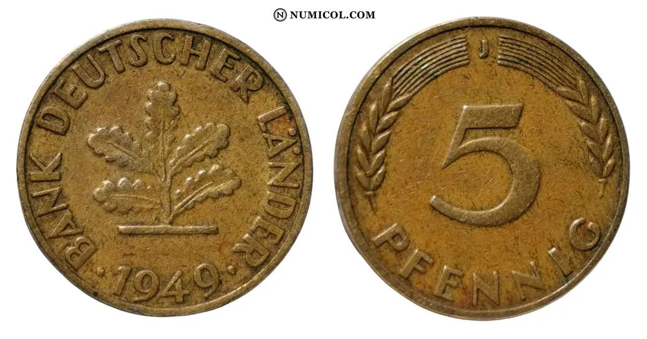 5 Pfennigs (Bank of German States)
