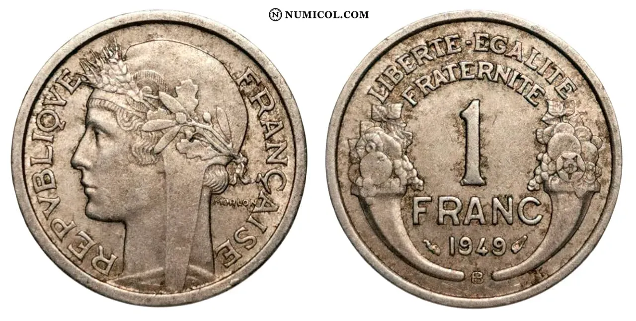 1 Franc (aluminium, light type)