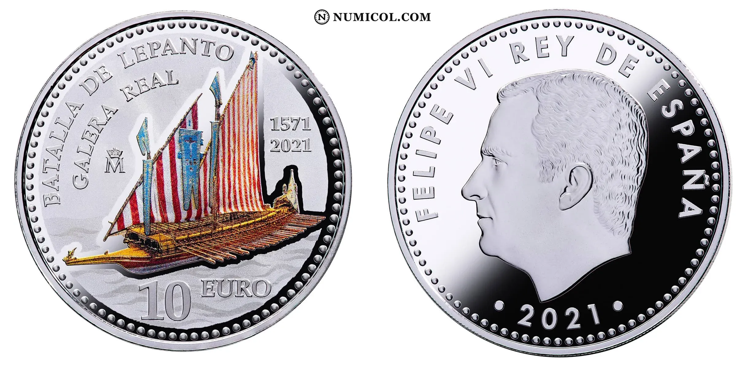 10 Euros - Philip VI (Battle of Lepanto)