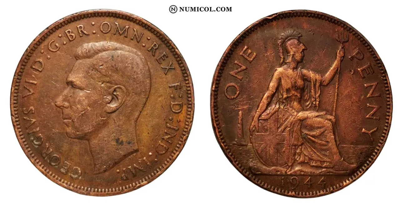 1 Penny - George VI (with 'IND:IMP')