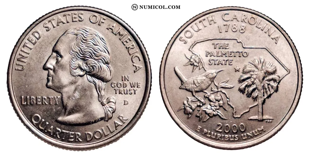 ¼ Dollar "Washington Quarter" (South Carolina)