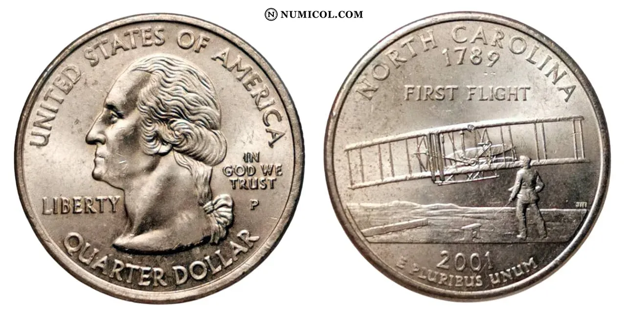 ¼ Dollar "Washington Quarter" (North Carolina)