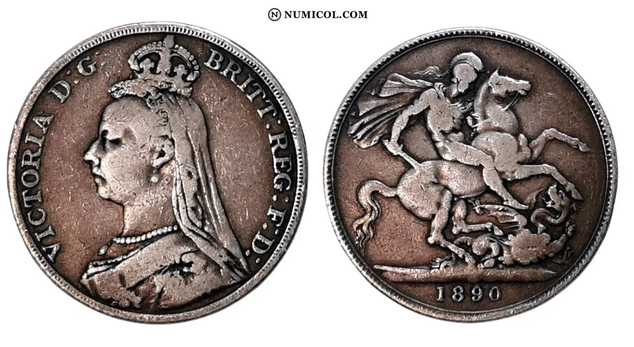 1 Crown - Victoria (2nd portrait)