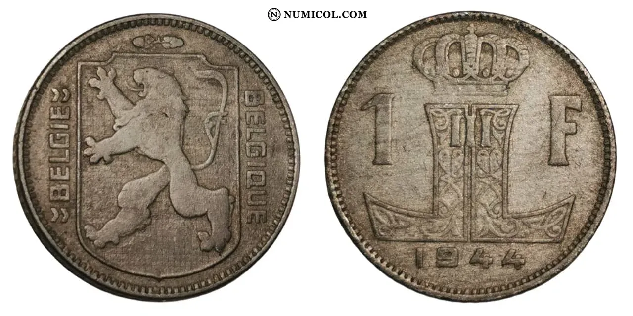 Moneda 1 Franco - Leopoldo III (BELGIE-BELGIQUE)