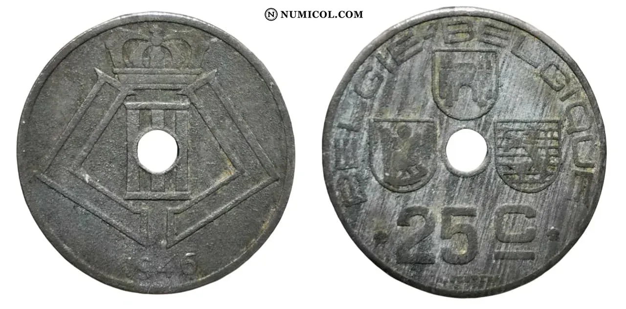 25 Centimes - Léopold III (BELGIE-BELGIQUE)