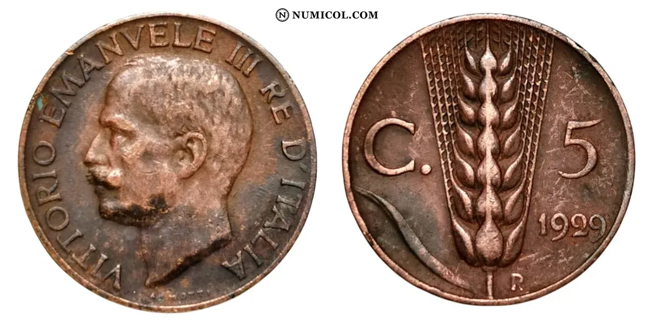 5 Centesimi - Victor Emmanuel III