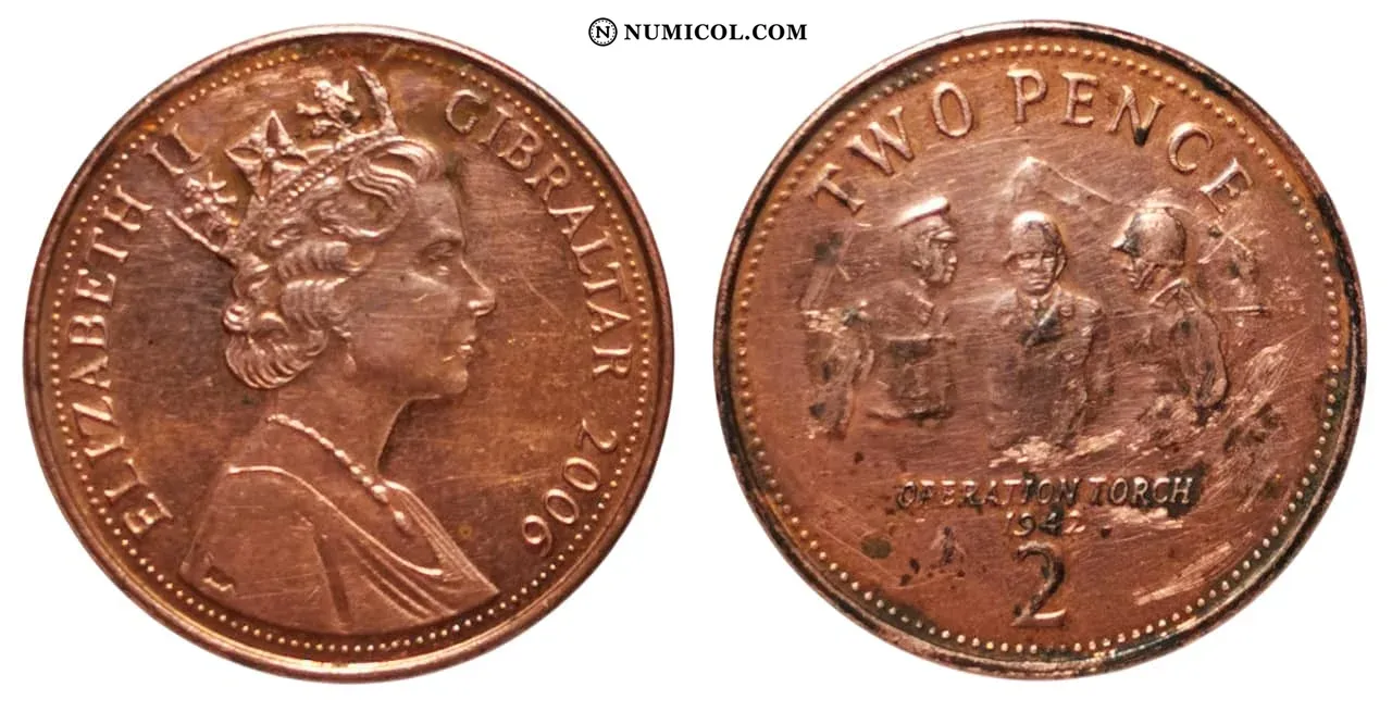 2 Pence - Elizabeth II (Operation Torch)