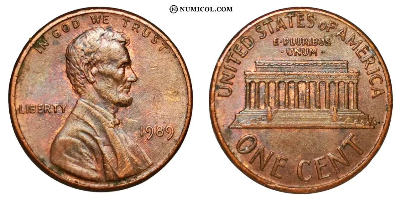 1 Cent "Lincoln Memorial Cent" (copper plated zinc)