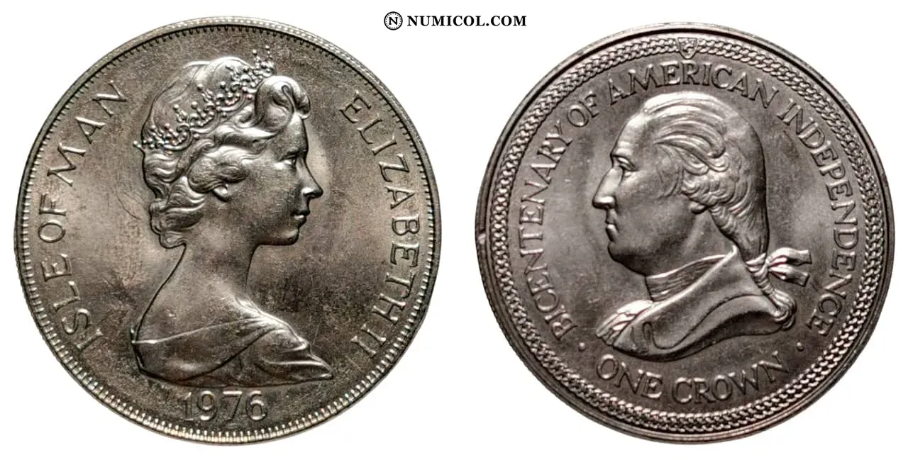 1 Crown - Elizabeth II (Bicentenary of American Independence)